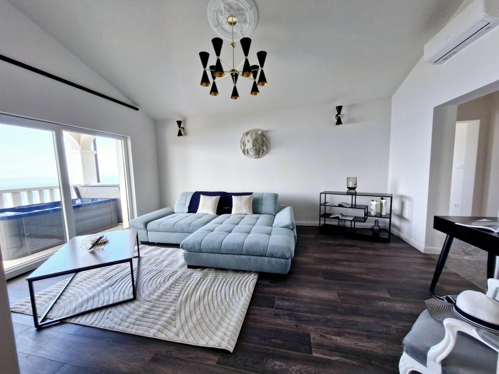 Sea View Luxury Apart Hotel Villa Conte With Swiming Pool And Romantic Spa Podstrana Exterior photo